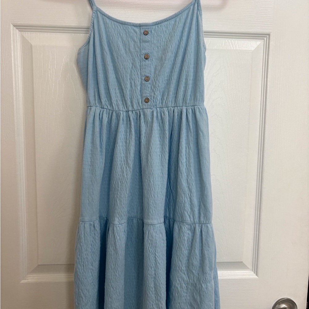 Roxy Sky Blue Casual Kids Dress